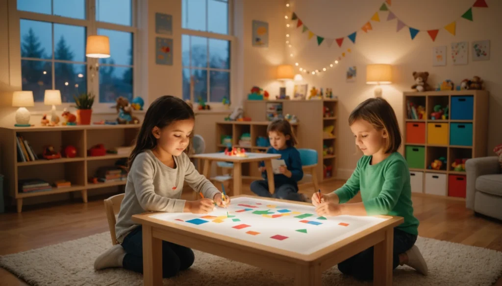 table lumineuse montessori